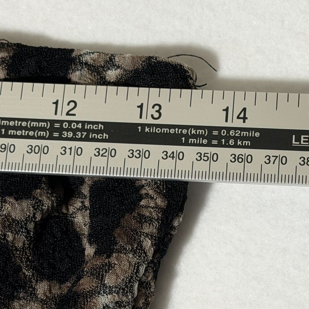 January 7 Y2K Tube Top Small Leopard Print Strapless Stretch Retro Fitted 90's - Picture 7 of 8